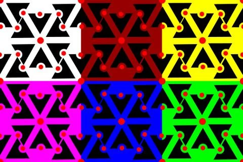 Slavic god Perun seamless pattern, Illustrazione stock