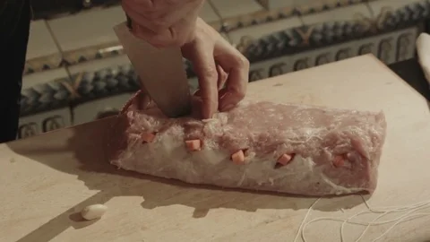 Slavic meat recipe 스톡 동영상 81294268