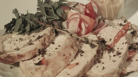 Slavic meat recipe Stock Footage 81295426