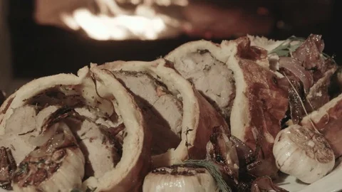 Slavic meat recipe Stock Footage 81298521
