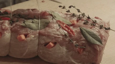 Slavic meat recipe Stock Footage 81327468