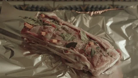 Slavic meat recipe Stock Footage 81328025
