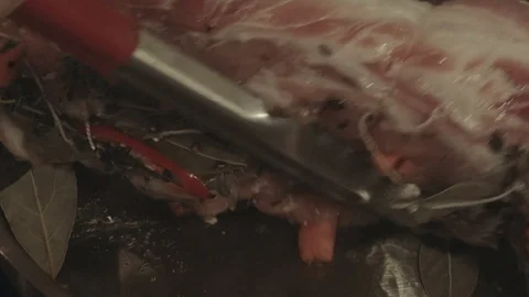Slavic meat recipe Stock Footage 81328040