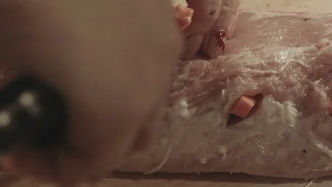 Slavic meat recipe Stock Footage 81328313