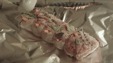 Slavic meat recipe 스톡 동영상 81328383