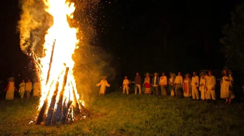 Slavic rite Stock Footage 64840363