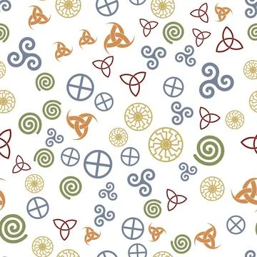 Slavic seamless pattern, texture for paper or fabric Stock Illustration