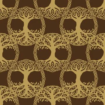 Slavic texture from amulets. For fabric, paper, web and more. Stock Illustration