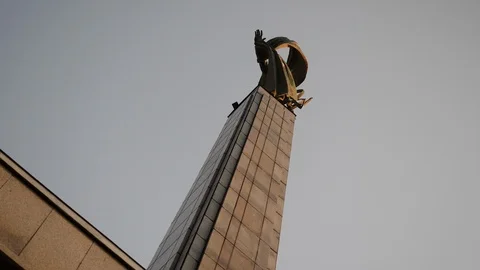 Slavin Memorial in Bratislava Stock Footage 120539913