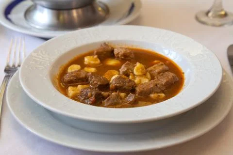 Slavonian shepherd's stew Stock Photos