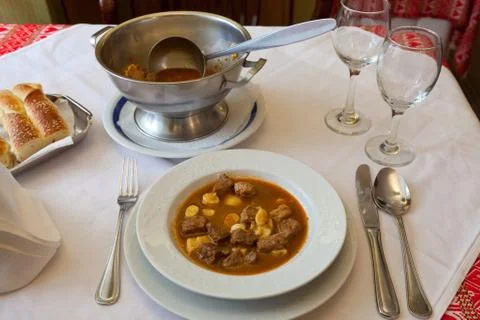 Slavonian shepherd's stew Stock Photos
