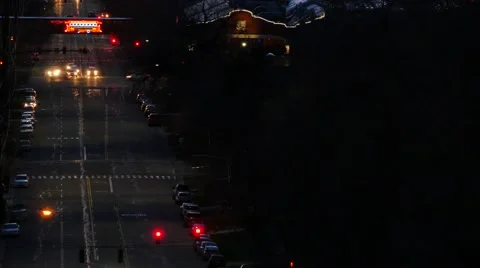 SLC streets at night Stock Footage 48436855