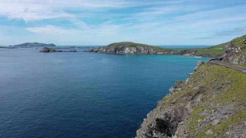 Slea Head Drive | Ring of Kerry | Wild Atlantic Way Ireland | Coumeenoole Beach Stock Footage 134968965