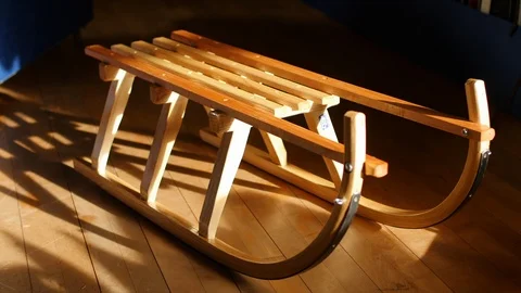 Sled in nice lighting Video stock 94998104