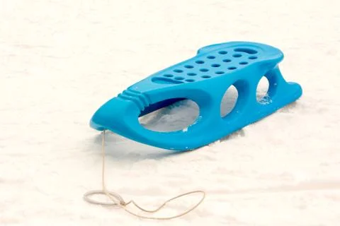 Sled on snow Stock Photos