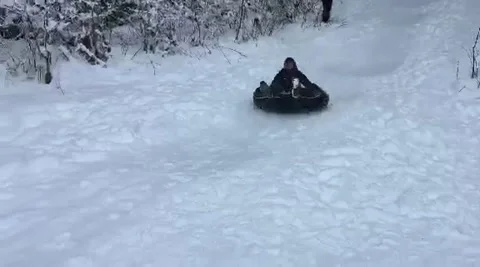 Sledding Vídeos de archivo 168114045