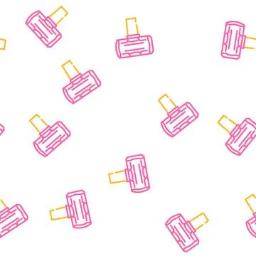 Sledge hammer vector seamless pattern Stock Illustration