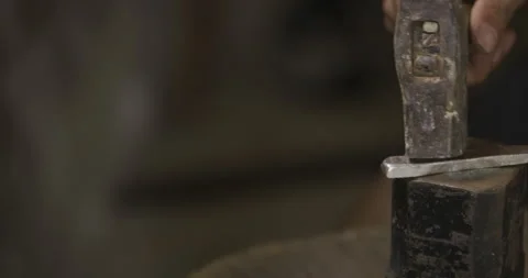 Sledge Point on Hammer Stock Footage 141366856