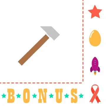 Sledgehammer computer symbol 스톡 일러스트