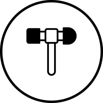 Sledgehammer construction tool icon symbolizing repair, building, and stren.. Ilustración de archivo
