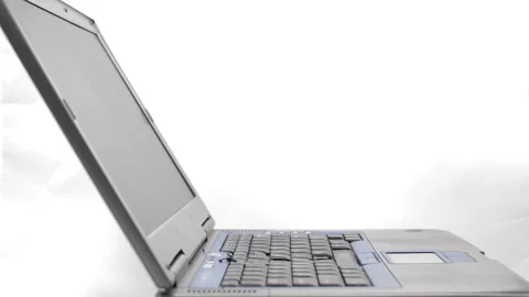 A sledgehammer drops on a laptop Video stock 150637786