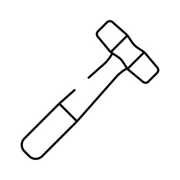 Sledgehammer icon representing construction and hard work Stock Illustration