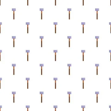 Sledgehammer tool pattern for construction and diy work Illustrazione stock