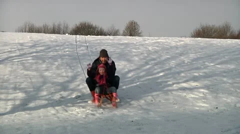 Sledging Stock Footage 22666342