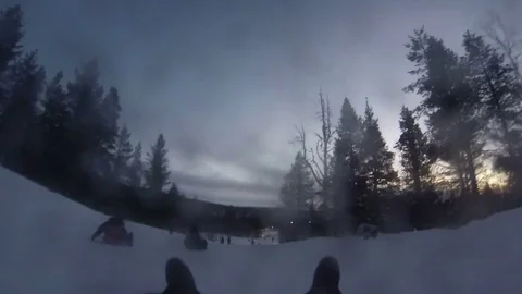Sledging Stock Footage 81594760