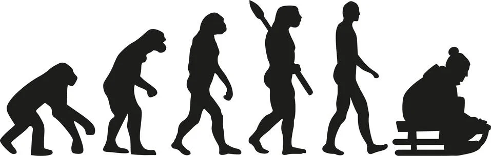 Sledging Illustrazione stock