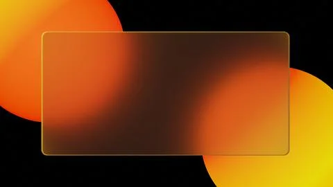 Sleek 3d background showcasing large glowing gradient spheres behind a Stock Illustration