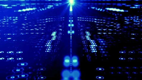 Sleek 4K Blue Tech Background for Modern Corporate Projects Stock-Footage 295309120