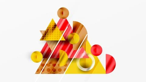 Sleek abstract background - layered triangles with vibrant gradient tones. .. 스톡 일러스트