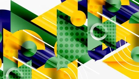Sleek abstract background - layered triangles with vibrant gradient tones. .. Illustrazione stock