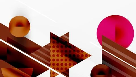 Sleek abstract background - layered triangles with vibrant gradient tones. Illustrazione stock