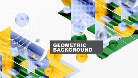 Sleek abstract background - layered triangles with vibrant gradient tones. Stockillustratie