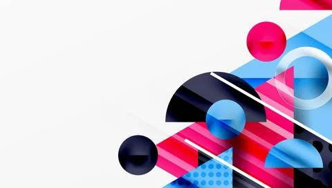 Sleek abstract background - layered triangles with vibrant gradient tones. Illustrazione stock