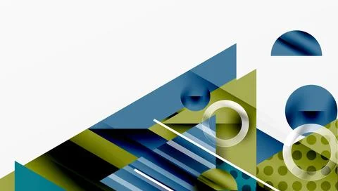 Sleek abstract background - layered triangles with vibrant gradient tones. Stock Illustration