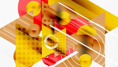 Sleek abstract background - layered triangles with vibrant gradient tones. Illustrazione stock