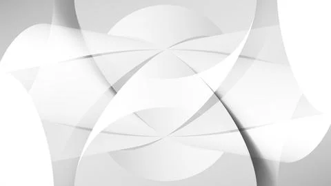 A sleek abstract composition of overlapping curves, circles and arcs, 3d rend 写真素材
