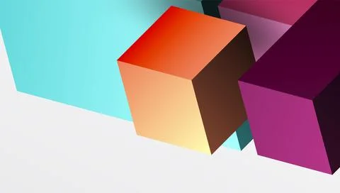 Sleek abstract design featuring isometric 3D blocks in a clean, modern 스톡 일러스트