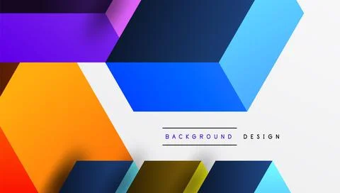 Sleek abstract design featuring isometric 3D blocks in a clean, modern Illustrazione stock