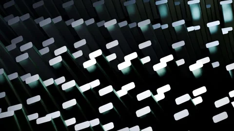 Sleek Abstract Digital Grid Lights Motion Background 4K Seamless Loop Anima.. Stock Footage 326071087