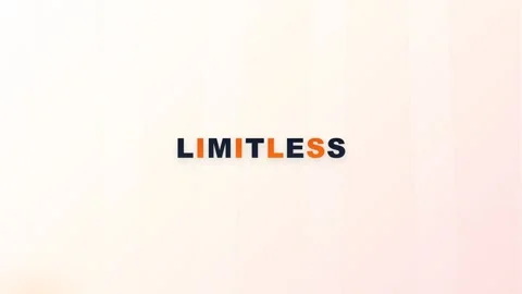 Sleek and dynamic 'LIMITLESS' typography Видео 335639574