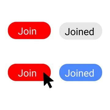 A sleek and inviting join button design, Stock Illustration