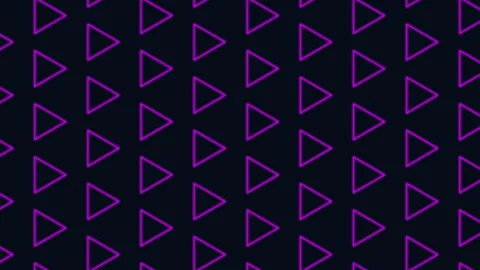 Sleek and modern blue triangle pattern on black background Stock Footage 282360676