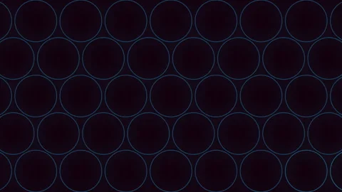 Sleek and modern circle pattern with overlapping blue lines Stock Footage 285695686