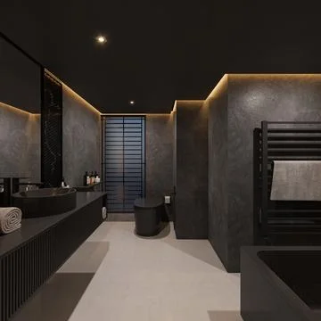 Sleek and Streamlined Modern Bathroom Sink Ideas for a Minimalist Look Stock-Illustration