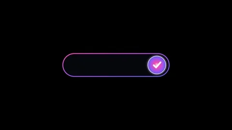 A sleek animated toggle switch with vibrant pink and purple gradient colors.. Video stock 345547226
