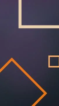 A sleek arrangement of cream and amber linework forms squares, triangles, a.. Stock Illustration